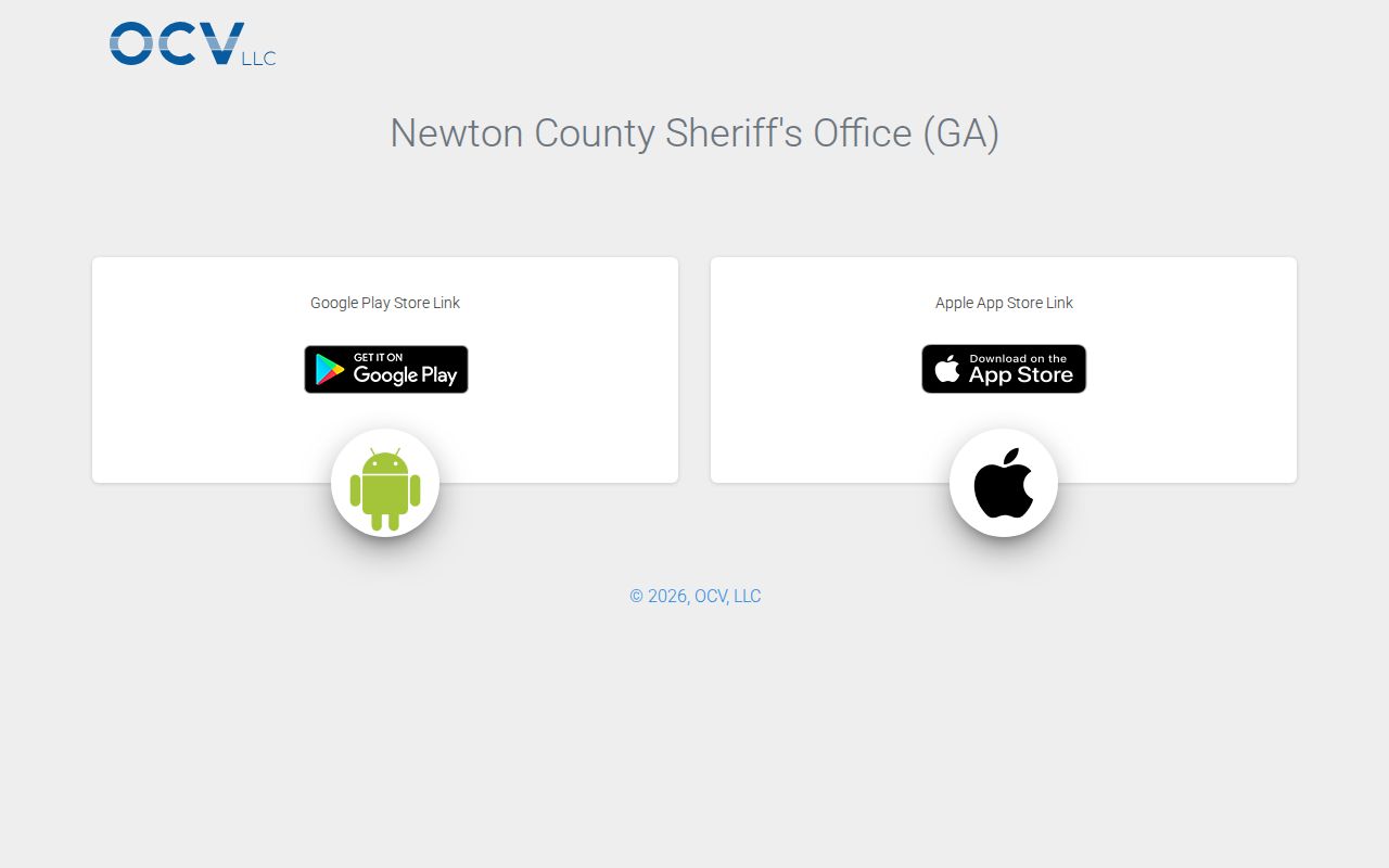 Newton County Sheriff's Office official mobile app information